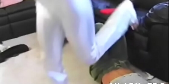 dick riding makes slutty floozy cum a lot
