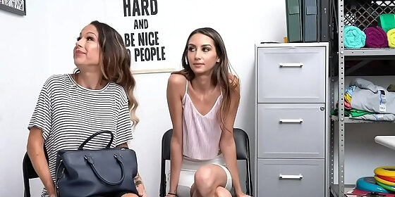 shoplyfter huge tits milf mckenzie lee and hot stepdaughter natalia nix give head to avoid jailtime