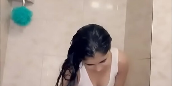 beautiful girl shower private