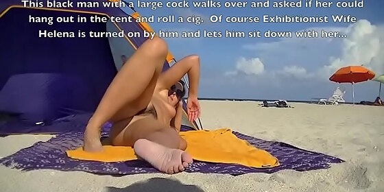 exhibitionist wife helena price 450 and 451 i go to the nude beach without my husband and meet a guy with a big black cock
