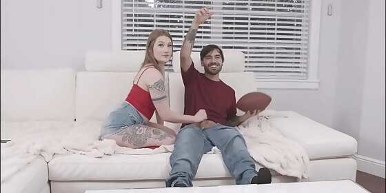 familystrokes big tits blonde teen stepsister aria kai fucked to orgasm by stepbrother during super bowl