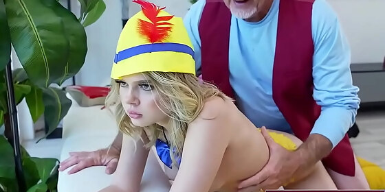 lonely old guy buys fembot just like a real girl and teaches her to fuck fuckanytime