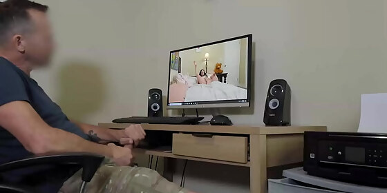 leia rae doesn t know that her perv stepdad secretly installed a hidden camera inside her room and watches her masturbate