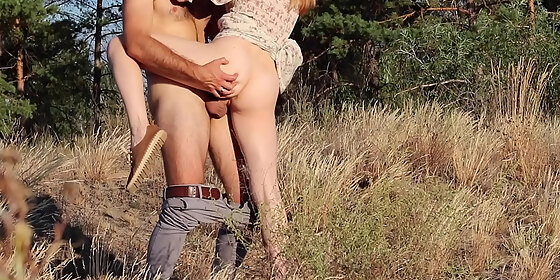 love outdoor sex hot summer day and redhead babe fucked on public short version ruda cat