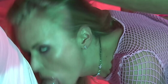 nothing pleases this blonde girl more than screwing with three guys