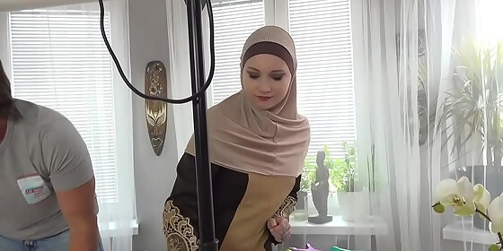 a muslim cleaning lady was punished for failing to complete the task