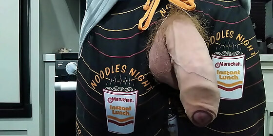 nice cumshot from my big uncut dick