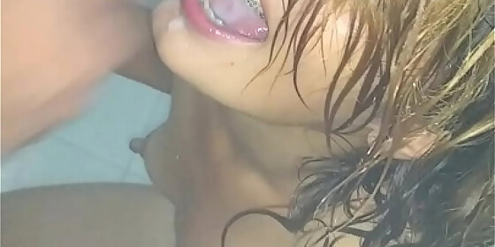 blowjob in the shower with a rich ending