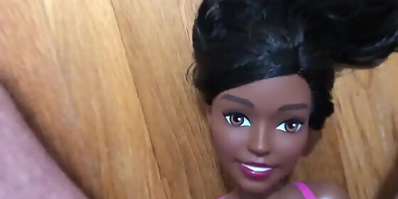 dark brown barbie styling head doll