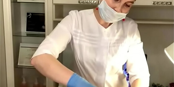 russian beauty sugarnadya depilates dick and balls by wax and sugar for man with high sensitivity