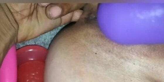 wife caught playing with pussy and got sum anal punishement from daddy