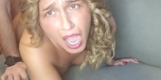 real amateur couple rough sex ending with a squirting explosion screaming orgasm and big cumshot