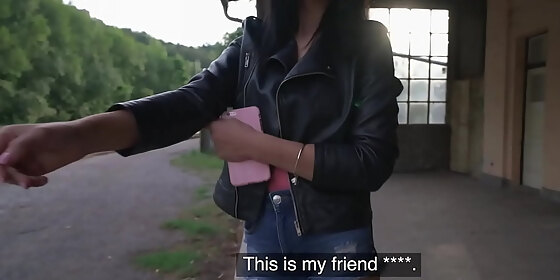 public agent mia trejsi fucks her pussy with a dildo
