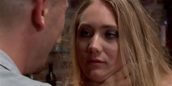 bar owner whips and fucks blonde