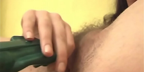 goluptious young lada is sucking her vibrator