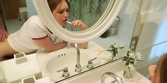 maya kendrick redhead busy on cam with huge thick cock