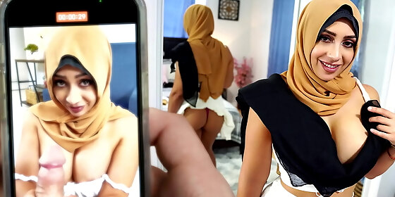 social media expert peter green helps arab woman lilly hall to get more followers on her instagram and tiktok accounts by taking sexy nude photos and