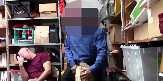 guy has to watch his girlfriend getting fucked by security officer