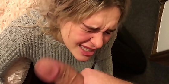 submissive blonde s slut mouth totally used then she drinks coffee with cum full video