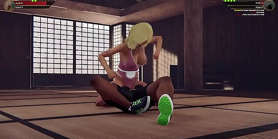 faye vs dela naked fighter 3d