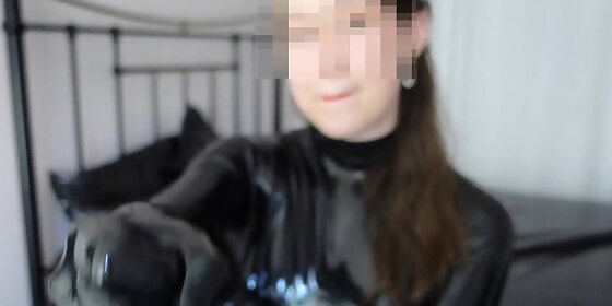 latexnchill face reveal trailer censored for preview only latex model