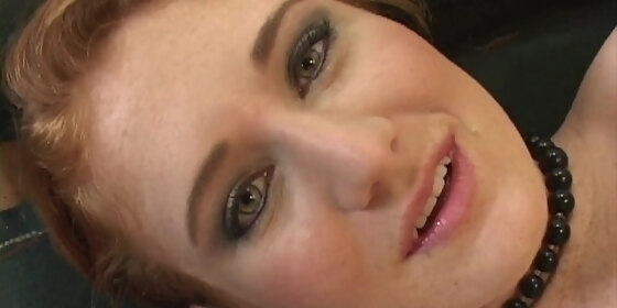 young redhead charly is on fire in her first porn scene