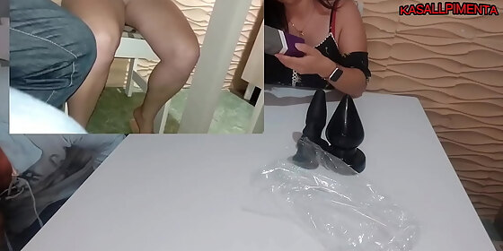 sex shop seller in addition to selling he likes his client and tested the products with her