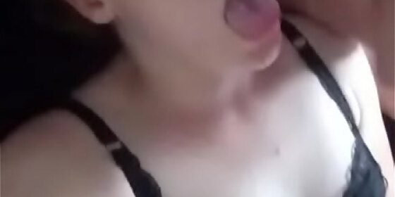 sucking his cock drinks his cum takes it like a whore