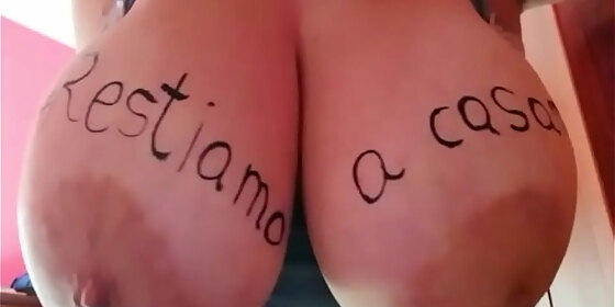 busty goes out to make us stay at home