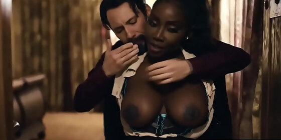 hot ebony real estate agent has to fuck customer to make a sale
