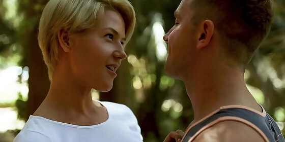 short haired blonde step mom seduces her stepson