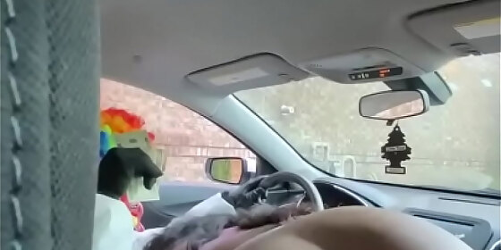 juicy tee sucking dick in drive thru at wendys