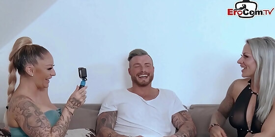 german port milf at anal threesome ffm with tattoo