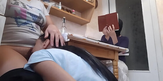 while my girlfriend is reading a book my roommate licks my pussy lesbian illusion girls