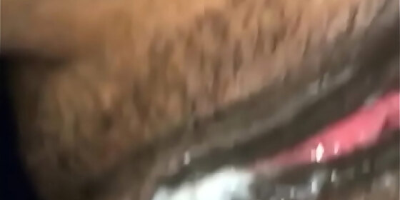 clitlick2 creaming ebony wet pussy dropping with cum