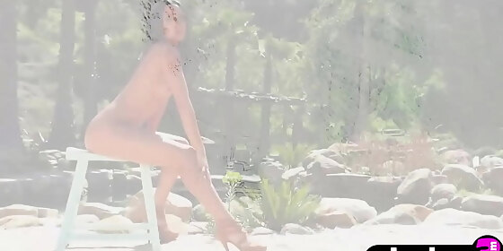 petite and sexy teen model alexandra young posed outdoor and revealed stunning hot body