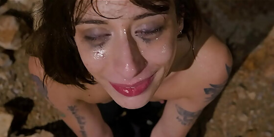 rough anal ass to mouth puke and piss enema drinking along the balearic sea with silvia soprano an extreme domination documentary sneak preview