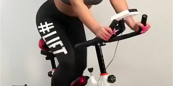 young girl riding on her new saddle
