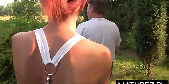 polish milf inspector quickly succumbed to the charms of a sexy red