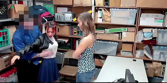 disgustedteen hot asian milf christy love has sex with security guard to get virgin stepdaughter off of shoplifting charges