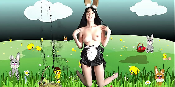 chinese teen is a sexy easter bunny