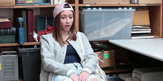 young shoplifter fucked by store officer