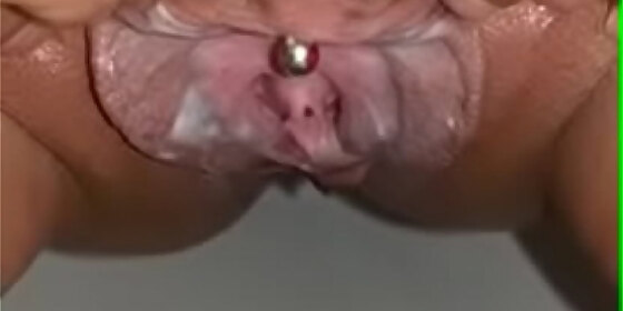 creamy pissing