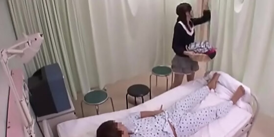 japanese girl s ass even blinks in the hospital bed