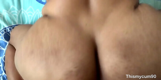 young man busted to mature with a big ass and in the end he cums