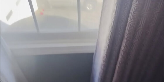 window flashed the neighbors early in the morning