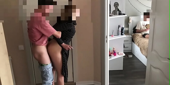 risky sex the italian woman brought her lover home and fucked him when her husband was at home