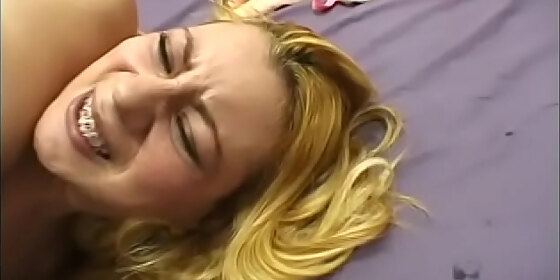 swarthy dude gave blonde floozie alessandra some tips from the field how to take a turn at the bunghole