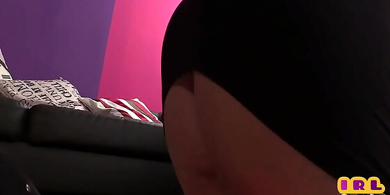 cfnm chubby milf sucks pov cock and takes cum on her breasts