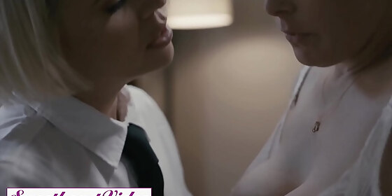  penny pax wants to prove shes a good guard to headmistress helena locke and goes down on her in the office sweet heart video